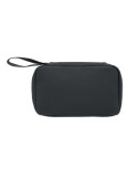 VANIT Trousse de toilette 600D RPET Couleurs : noir marquage laser ultra précis