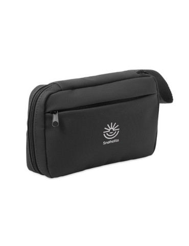 VANIT Trousse de toilette 600D RPET Couleurs : noir cadeau collaborateur premium