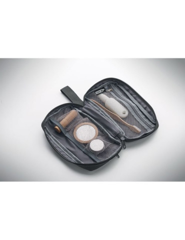 VANIT Trousse de toilette 600D RPET Couleurs : noir objet publicitaire robuste