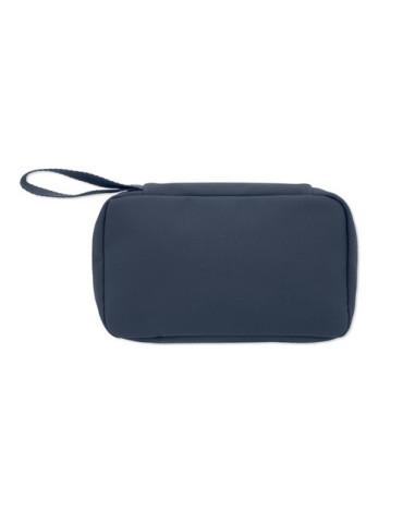 VANIT Trousse de toilette 600D RPET Couleurs : bleu marine impression haute définition