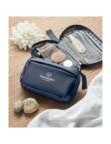 VANIT Trousse de toilette 600D RPET Couleurs : bleu marine goodies entreprise design