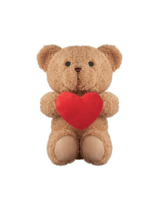 SNUGGLE Grand Ourson avec cœur 23cm Couleurs : rouge