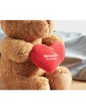 SNUGGLE Grand Ourson avec cœur 23cm Couleurs : rouge cadeau entreprise pas cher