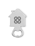MYHOUSE Décapsuleur en forme de maison Couleurs : argenté mat goodies publicitaire événementiel