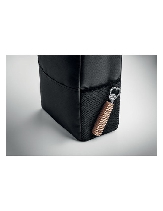 MUFRIO Sac à dos isotherme RPET Couleurs : noir objet promo petit budget