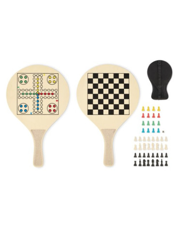 IWON Set de raquettes plage Couleurs : bois