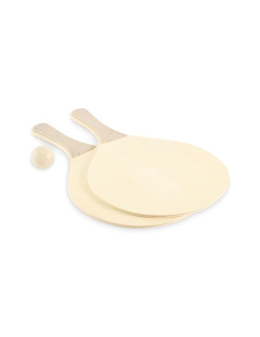 IWON Set de raquettes plage Couleurs : bois objet promotionnel éco-responsable