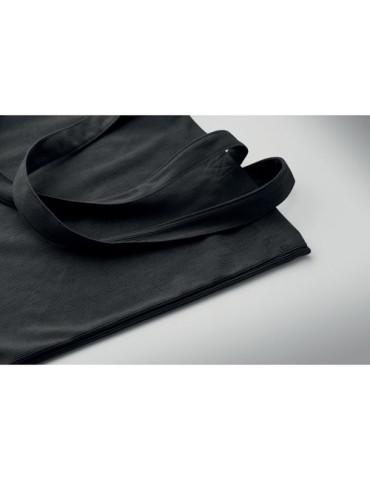 CORDY B Sac shopping en velours côtelé Couleurs : noir accessoire événementiel unique