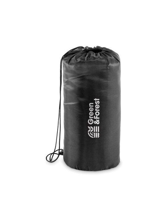 ASLEEP Sac de couchage pour extérieur Couleurs : noir impression haute définition