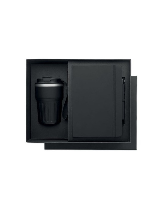 ENGAGE Coffret cadeau 3 pièces Matières : papier Couleurs : noir cadeau entreprise pas cher