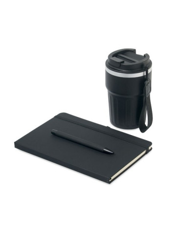 ENGAGE Coffret cadeau 3 pièces Matières : papier Couleurs : noir impression logo haute qualité