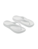 EVASLIP Tongs en EVA. Taille 38/39. Couleurs : blanc personnalisable avec votre logo