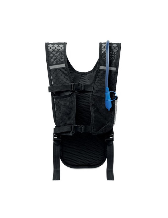 CONFI Sac à dos de sport 420D PU Couleurs : noir goodies publicitaire événementiel