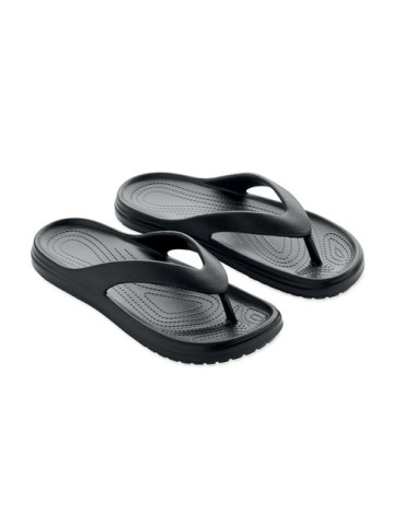 EVASLIP Tongs en EVA. Taille 42/43. Couleurs : noir personnalisable avec votre logo