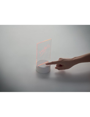 LEDMEMO Mémoboard lumineux à LED Couleurs : blanc objet promotionnel éco-responsable