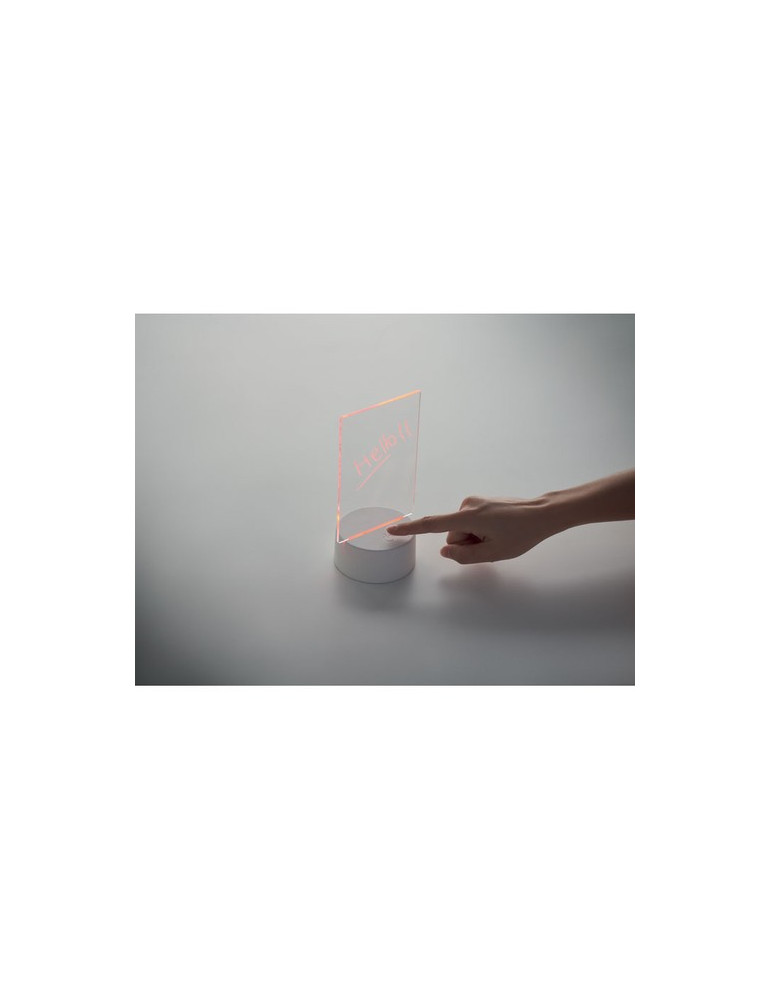 LEDMEMO Mémoboard lumineux à LED Couleurs : blanc objet promotionnel éco-responsable