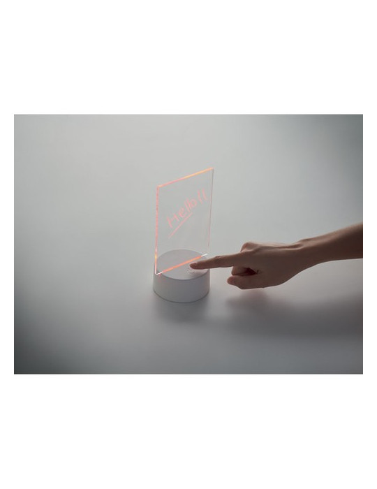 LEDMEMO Mémoboard lumineux à LED Couleurs : blanc objet promotionnel éco-responsable