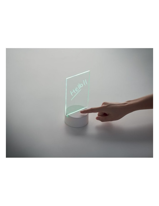 LEDMEMO Mémoboard lumineux à LED Couleurs : blanc cadeau collaborateur premium