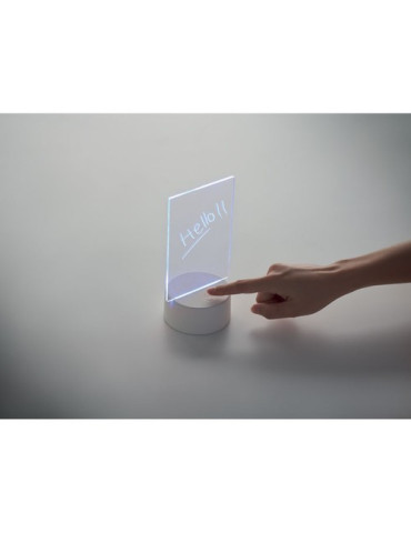 LEDMEMO Mémoboard lumineux à LED Couleurs : blanc personnalisation rapide en France