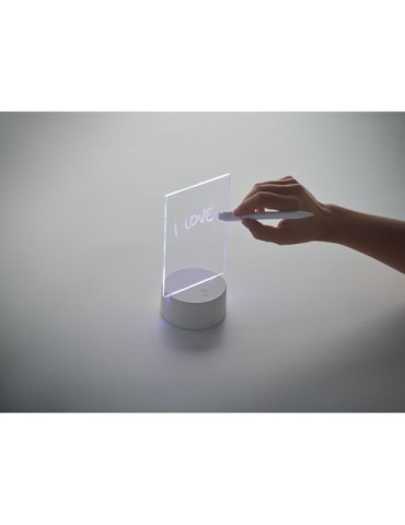 LEDMEMO Mémoboard lumineux à LED Couleurs : blanc goodies entreprise design