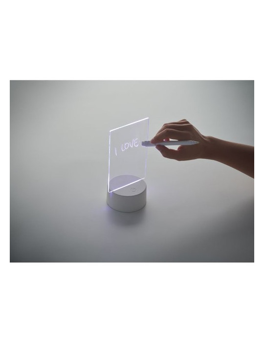 LEDMEMO Mémoboard lumineux à LED Couleurs : blanc goodies entreprise design
