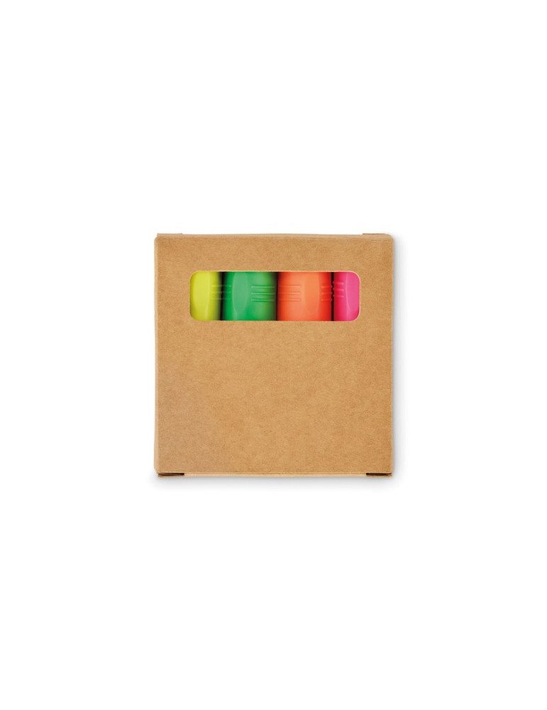 HIGH4 Set de surligneurs Couleurs : beige impression haute définition