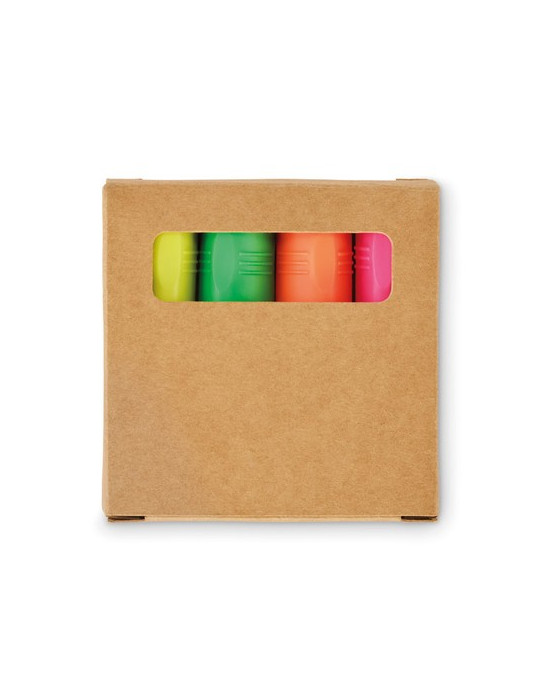 HIGH4 Set de surligneurs Couleurs : beige impression haute définition