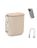 CABSTRA Set de câbles dans un boîtier Couleurs : beige