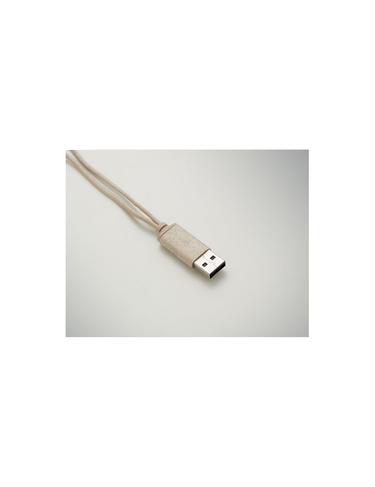 CABSTRA Set de câbles dans un boîtier Couleurs : beige cadeau entreprise pas cher