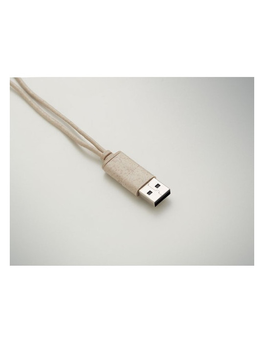 CABSTRA Set de câbles dans un boîtier Couleurs : beige cadeau entreprise pas cher