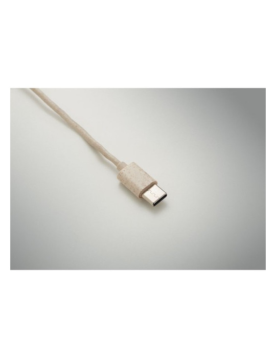 CABSTRA Set de câbles dans un boîtier Couleurs : beige goodies publicitaire événementiel