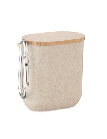 CABSTRA Set de câbles dans un boîtier Couleurs : beige impression logo haute qualité