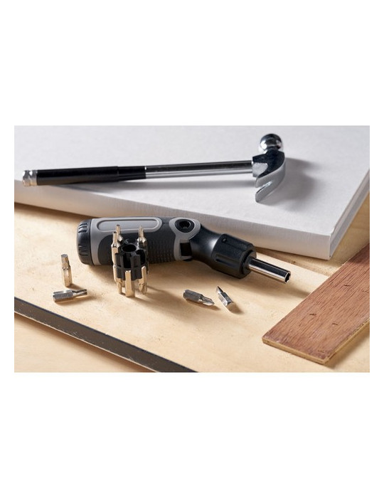 BEND ME Tournevis multi-embouts Couleurs : gris marquage laser ultra précis