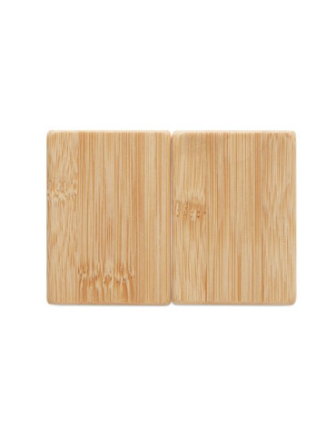 BOTH Set sel et poivre en bambou Couleurs : bois impression haute définition