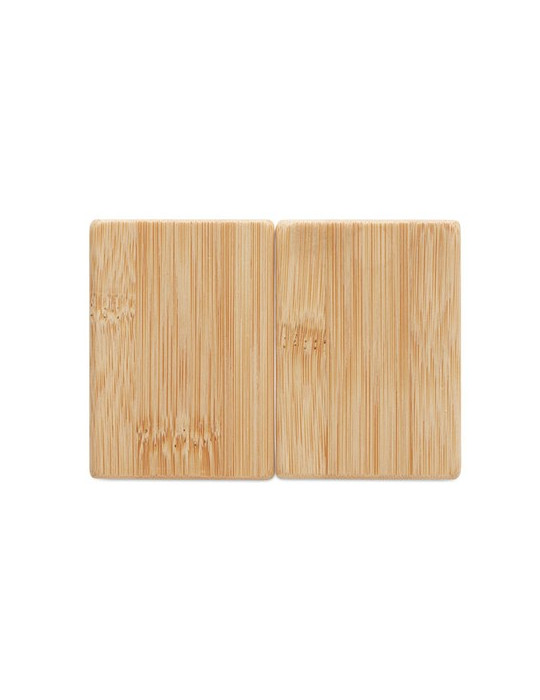 BOTH Set sel et poivre en bambou Couleurs : bois impression haute définition