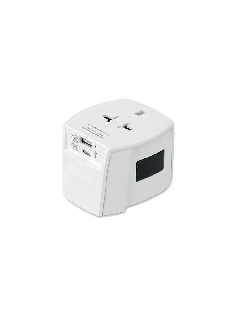 MUV USB AC30 PD Adaptateur SKROSS® 30W Couleurs : blanc personnalisable avec votre logo