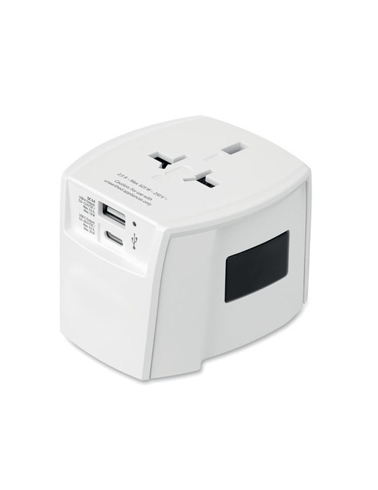 MUV USB AC30 PD Adaptateur SKROSS® 30W Couleurs : blanc personnalisable avec votre logo