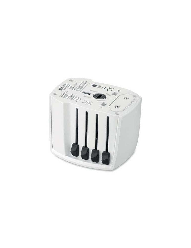 MUV USB AC30 PD Adaptateur SKROSS® 30W Couleurs : blanc cadeau entreprise pas cher