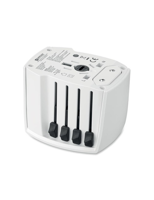 MUV USB AC30 PD Adaptateur SKROSS® 30W Couleurs : blanc cadeau entreprise pas cher