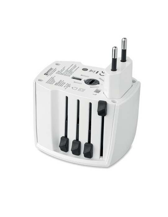 MUV USB AC30 PD Adaptateur SKROSS® 30W Couleurs : blanc goodies publicitaire événementiel