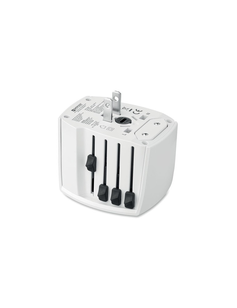 MUV USB AC30 PD Adaptateur SKROSS® 30W Couleurs : blanc objet promotionnel éco-responsable