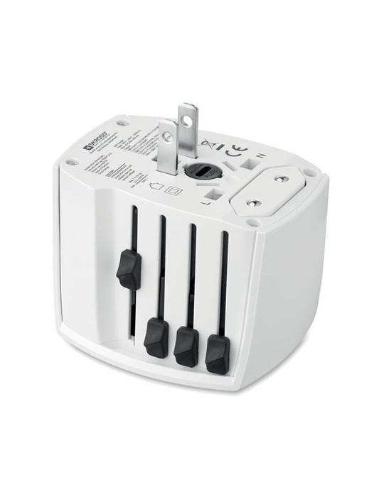 MUV USB AC30 PD Adaptateur SKROSS® 30W Couleurs : blanc objet promotionnel éco-responsable