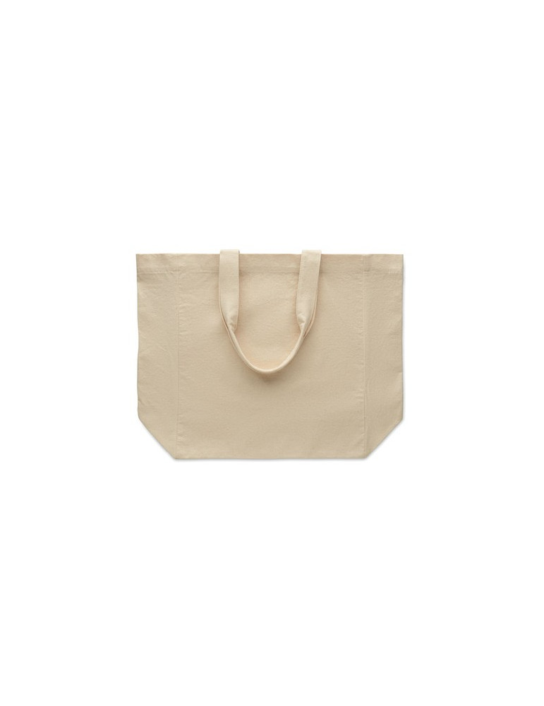PURI Sac shopping en coton Couleurs : beige personnalisable avec votre logo