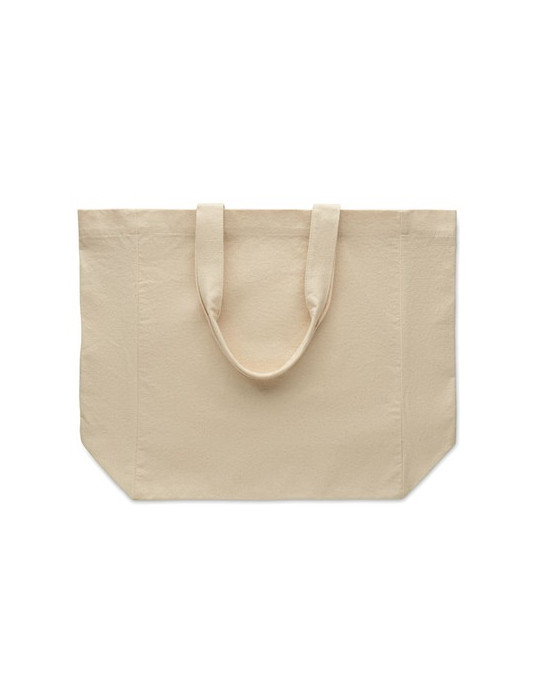PURI Sac shopping en coton Couleurs : beige personnalisable avec votre logo