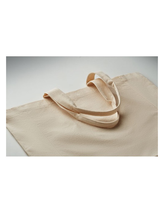 PURI Sac shopping en coton Couleurs : beige impression haute définition
