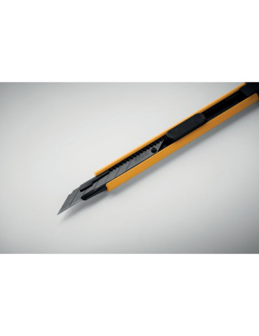 BLADE Petit cutter rétractable Couleurs : jaune goodies personnalisé en stock