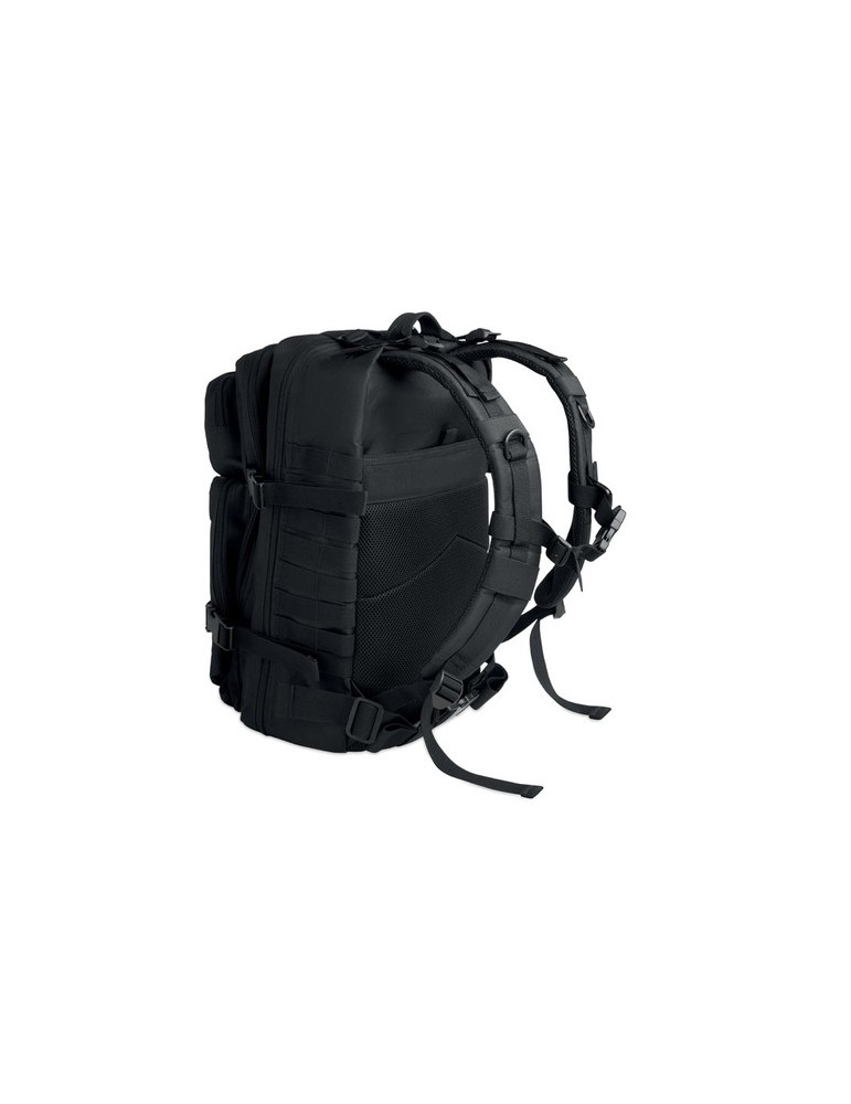 CARRYCONFI Sac à dos 600D RPET Couleurs : noir personnalisable avec votre logo