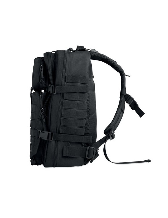 CARRYCONFI Sac à dos 600D RPET Couleurs : noir impression haute définition