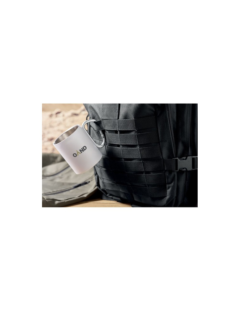 CARRYCONFI Sac à dos 600D RPET Couleurs : noir marquage laser ultra précis