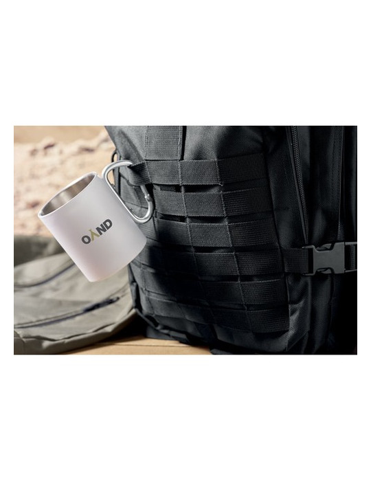 CARRYCONFI Sac à dos 600D RPET Couleurs : noir marquage laser ultra précis